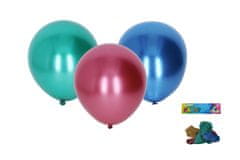 Napihljiv balon 25 cm - komplet 5 kosov, krom