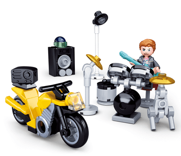 Sluban Mestna motorna kolesa M38-B0717B Bobnar z motornim kolesom