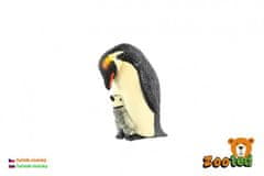 Cesarski pingvin s piščancem zooted plastika 6cm