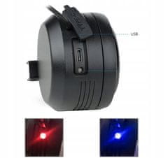 Korbi Mega glasen električni kolesarski zvonec 125 dB USB + kabel za polnjenje