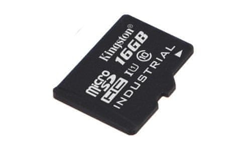 Kingston 16 GB microSDHC Industrial C10 A1 pSLC kartica v enem paketu brez adapterja