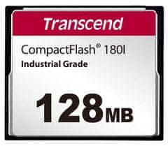 Transcend 128MB INDUSTRIAL TEMP CF180I CF CARD, (MLC) pomnilniška kartica (SLC način), 85MB/s R, 70MB/s W