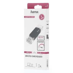 Hama Bralnik kartic USB OTG, USB-A/mikro USB 2.0