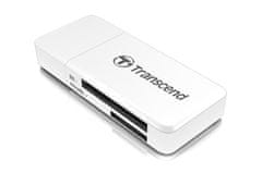 Transcend RDF5 USB 3.0 bralnik pomnilniških kartic SDHC (UHS-I)/SDXC (UHS-I)/mikroSDHC (UHS-I)/mikroSDXC (UHS-I), bel