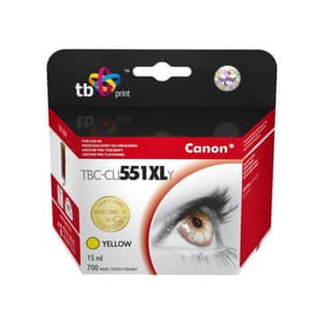 TB print Kartuša s črnilom TB comp. s Canon CLI-551XL,6446B001 YL