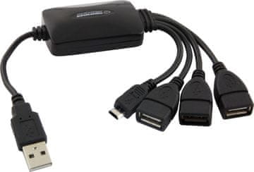 Esperanza EA158 USB 2.0 Hub 3 vrata USB + 1 vrata mikro USB Esperanza