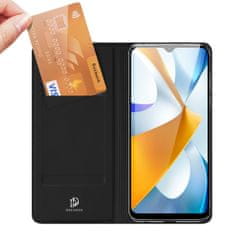 slomart ovitek dux ducis skin pro za xiaomi poco c40 ovitek s stojalom za denarnico na preklop, črn