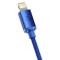 BASEUS Kabel za hitro polnjenje in prenos podatkov USB-C Iphone Lightning 20W 1,2 m, modra