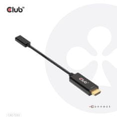 Club 3D CAC-1333 adapter HDMI v USB-C, M/F, aktivni - odprta embalaža