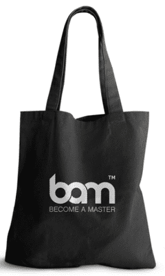 BAM bombažna nakupovalna vrečka, črna