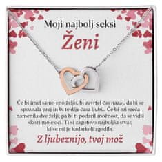 Lovilion Moji najbolj seksi ženi - ogrlica Prepletena srca MARY_HEARTS