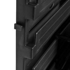 botle Stenska plošča za orodje 39 x 39 cm z 9 kos Škatla viseče Črna škatle Sistem za shranjevanje