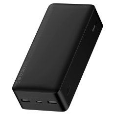 BASEUS powerbank bipow 30000mah, 2xusb, usb-c, 15W (črna)