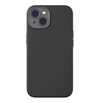 BASEUS zaščitni komplet liquid silica magnetic case in kaljeno steklo za iphone 14 (črn)