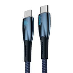 BASEUS kabel usb-c za usb-c glimmer, 100 W, 1 m (modri)