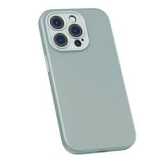 BASEUS Liquid Silica Gel ohišje za iPhone 14 Pro Max (zeleno) + kaljeno steklo + komplet za čiščenje