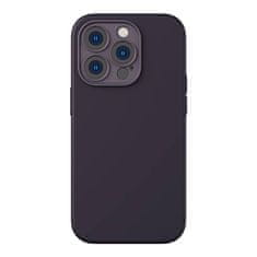 BASEUS liquid silikagel etui za iphone 14 pro (vijolična) + kaljeno steklo + komplet za čiščenje