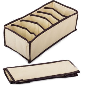 Volino Organizator za predal ozki s 6 razdelki - bež/rjava