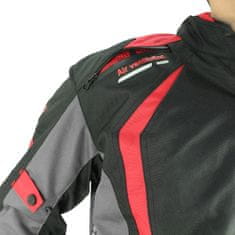 Cappa Racing Ženska moto jakna AREZZO textilní črna/rdeča - L - 05758 L