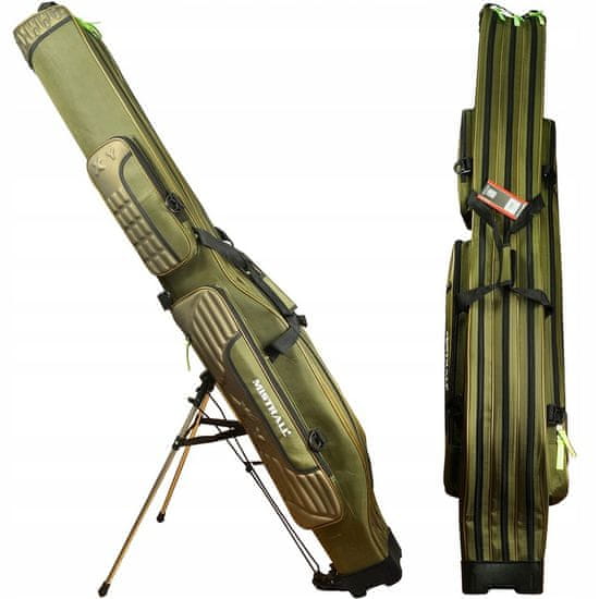 Mistrall Kovček za palice s stojalom 3 komore 150cm kaki