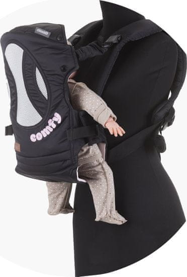 Chipolino Otroška nosilka Comfy črna, roza