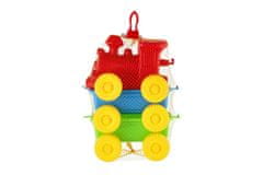 Teddies Vlak + 2 vagona iz plastike 60cm