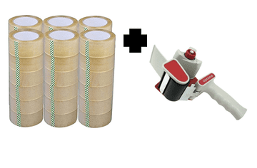 DISTYK  Lepilni trak TRANSPARENT 36 kom + Držalo GRATIS