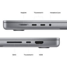 Apple MacBook Pro 16 prenosnik, M2 Pro, 16GB, SSD512GB, INT, Space Grey (mnw83ze/a)