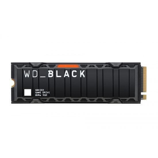 Western Digital SN850X SSD disk, NVMe, PCIe, Gen4, hladilnik, 1 TB (WDS100T2XHE)