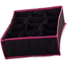 Volino Organizator za predal z 12 razdelki - črna/roza