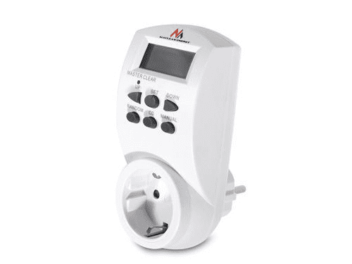 Maclean Timer digitalni MCE05G, 16A, 3600W, 156 programov, šuko, bele barve