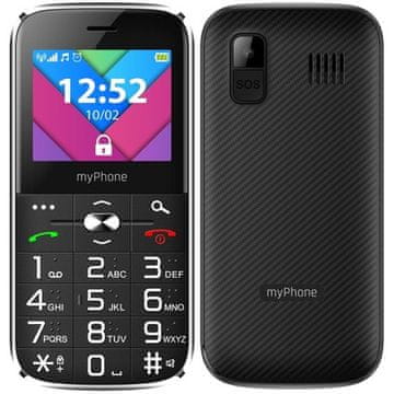 myPhone Mobilni telefon myPhone Halo C SENIOR črn