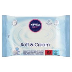 Nivea Baby Soft & Cream robčki, 20 kos