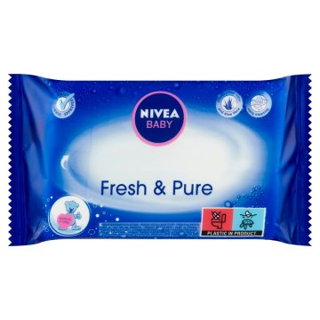 Nivea Baby Fresh & Pure robčki, 63 kos