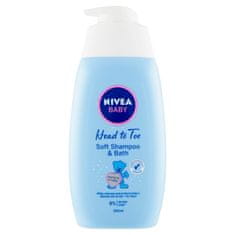 Nivea Baby Soft Nežna kopel za celo telo & šampon, 500 ml