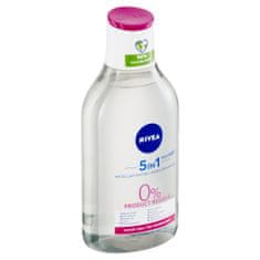 Nivea MicellAir 5 v 1 Nežna micelarna voda brez parfuma za suho kožo, 400 ml