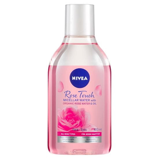 Nivea Rose Touch Dvofazna čistilna micelarna voda, 400 ml