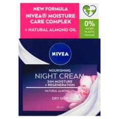 Nivea Nivea Hranilna nočna krema za suho do občutljivo kožo, 50 ml