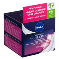 Nivea Nivea Hranilna nočna krema za suho do občutljivo kožo, 50 ml
