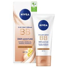 Nivea Nivea Beautifying hydr. dnevna BB krema 5 v 1 za srednji do temnejši odtenek OF15, 50 ml