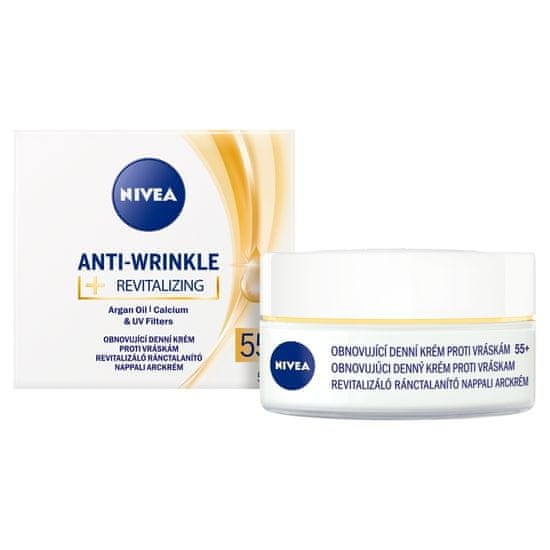 Nivea Nivea Obnovitvena dnevna krema proti gubam 55+, 50 ml