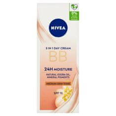 Nivea Nivea Beautifying hydr. dnevna BB krema 5 v 1 za srednji do temnejši odtenek OF15, 50 ml