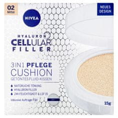 Nivea Hyaluron Cellular Filler Cushion tonirna krema v gobici 3 v 1 02 srednji odtenek, 15 g