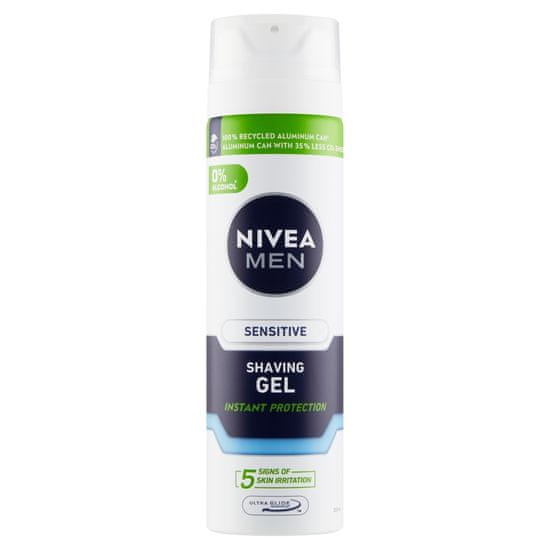 Nivea Gel za britje Men Sensitive, 200 ml