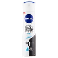 Nivea Black & White Invisible Pure antiperspirant v spreju, 150 ml