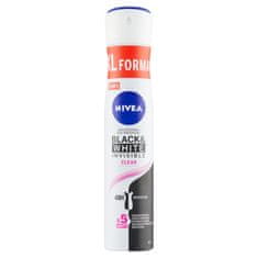 Nivea Black & White Invisible Clear antiperspirant v spreju, 200 ml