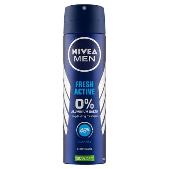 Nivea Men Fresh Active deodorant v pršilu, 150 ml