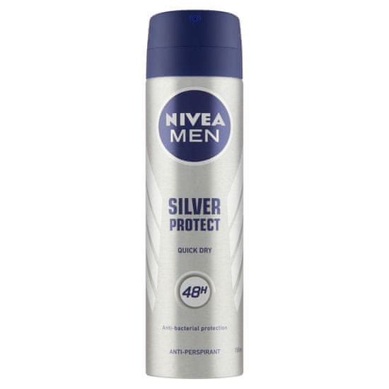 Nivea Men Silver Protect antiperspirant v spreju, 150 ml
