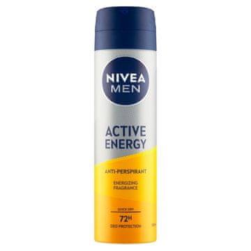 Nivea Men Active Energy antiperspirant v spreju, 150 ml