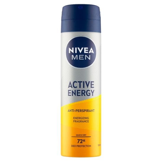 Nivea Men Active Energy antiperspirant v spreju, 150 ml